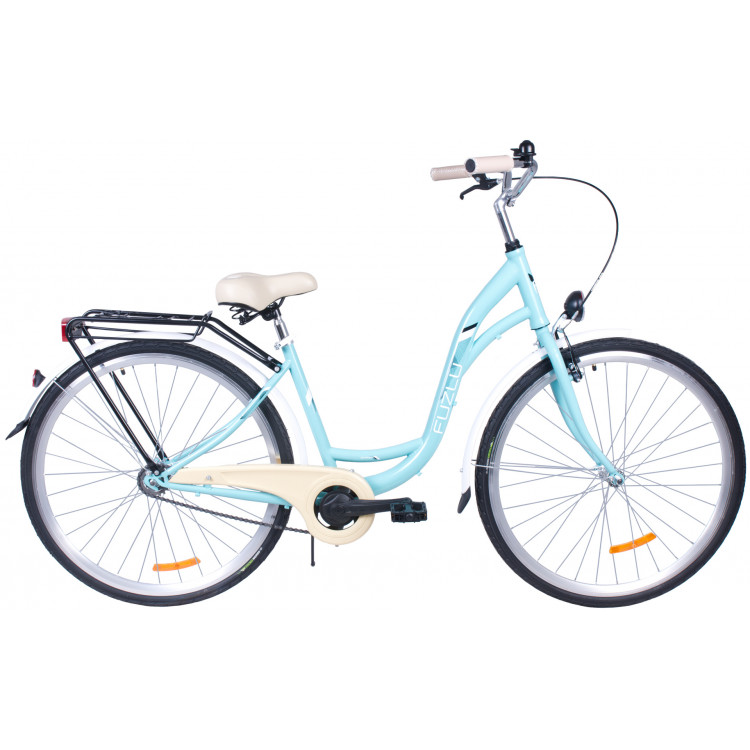 Mestský bicykel 28 Fuzlu City S-1 svetlo modrá